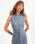 Fuller Denim Midi Dress Starlight Dresses - Midi Veronica Beard 