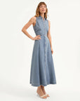 Fuller Denim Midi Dress Starlight Dresses - Midi Veronica Beard 