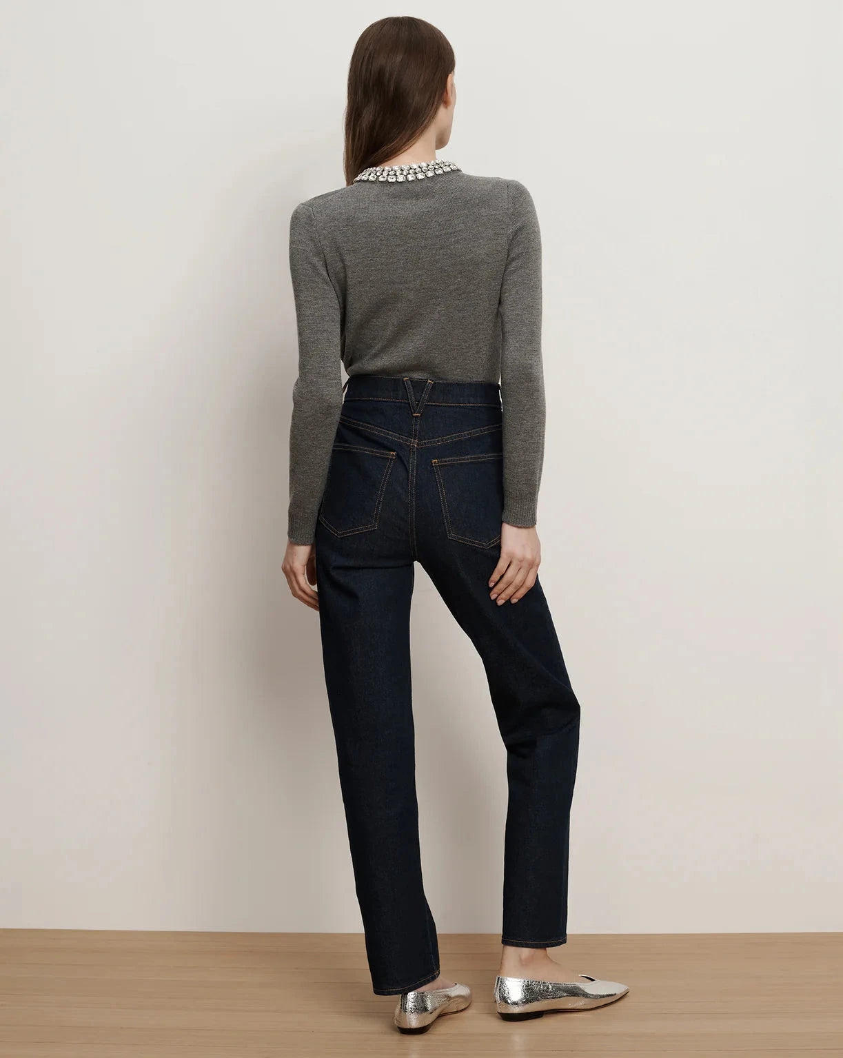 Leah Straight-leg Jean Indigo Rinse Denim - Straight Veronica Beard 