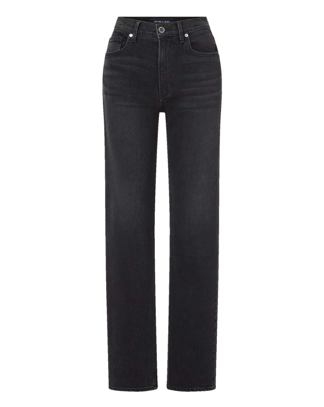 Leah Straight-Leg Jean Washed Onyx Denim - Straight Veronica Beard 