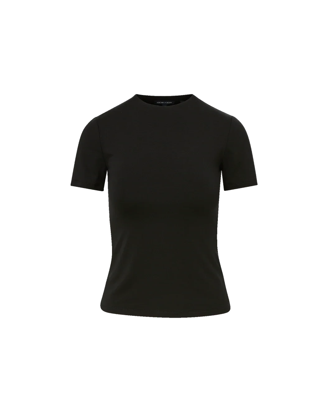 Benedict Crewneck Tee Black Tops - Tees Veronica Beard 