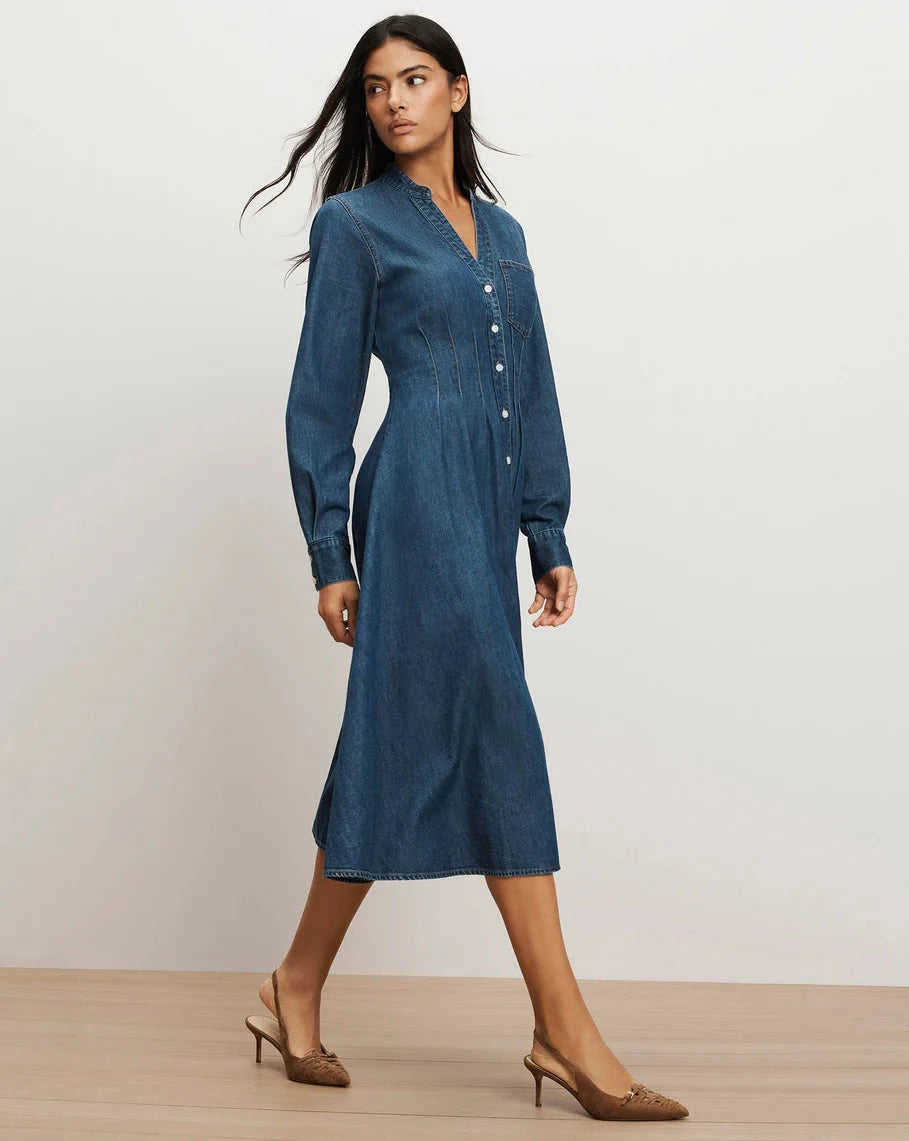 Arcadia Denim Shirtdress City Stroll Dresses - Midi Veronica Beard 
