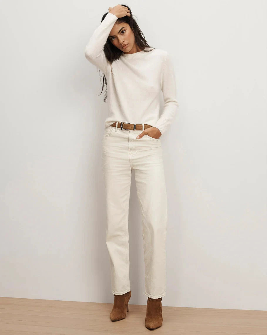 Leah Straight-leg Jean Ecru Denim - Straight Veronica Beard 