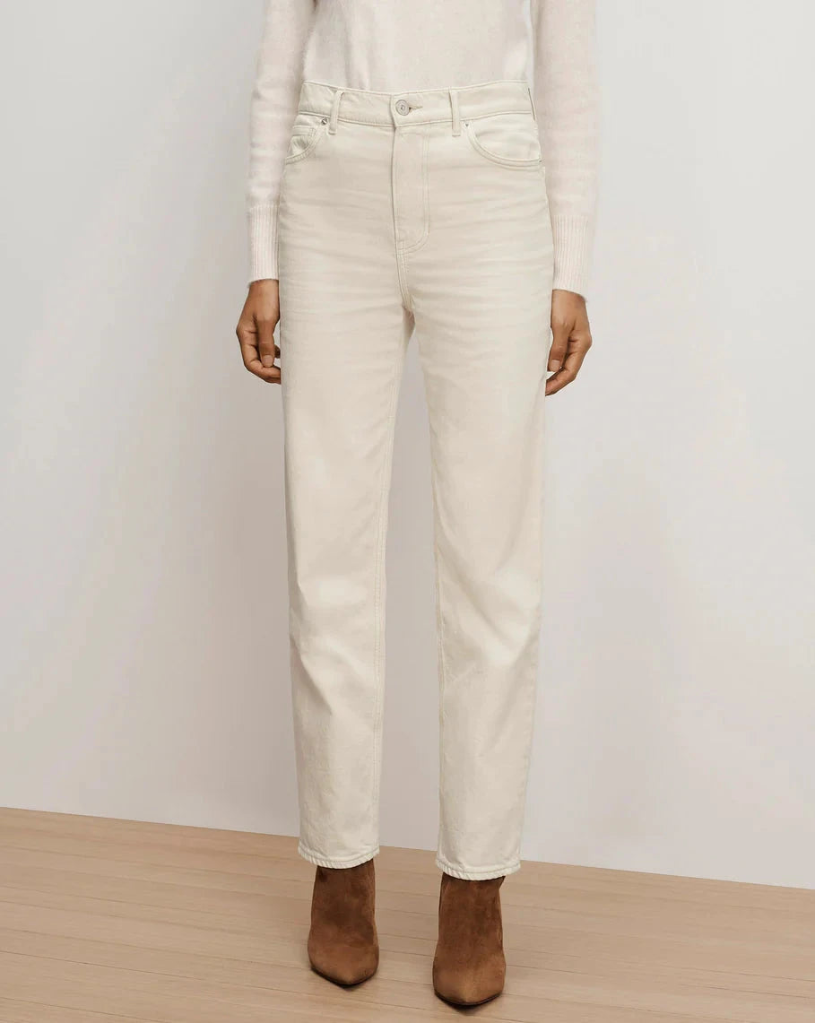 Leah Straight-leg Jean Ecru Denim - Straight Veronica Beard 
