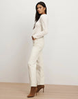 Leah Straight-leg Jean Ecru Denim - Straight Veronica Beard 