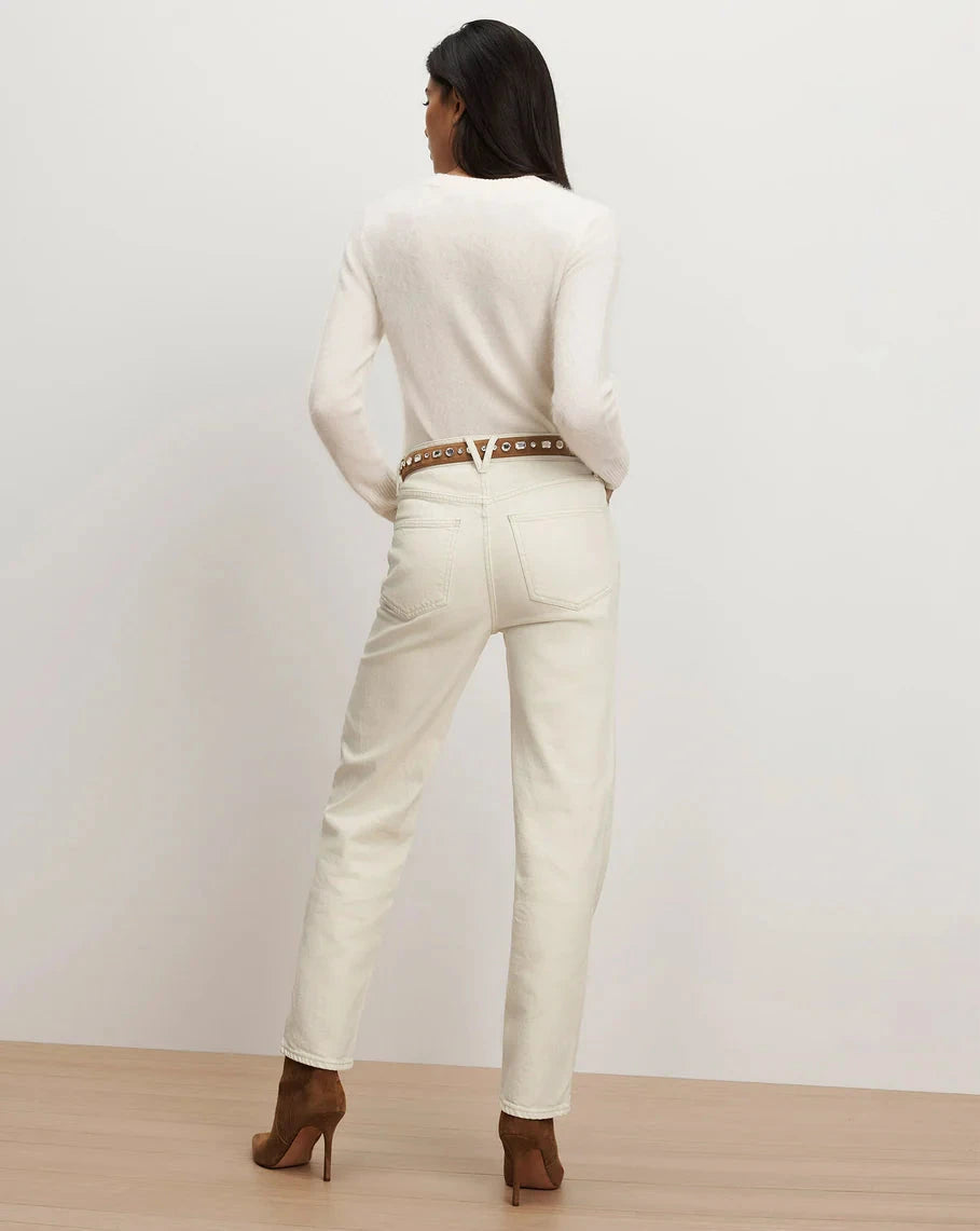 Leah Straight-leg Jean Ecru Denim - Straight Veronica Beard 