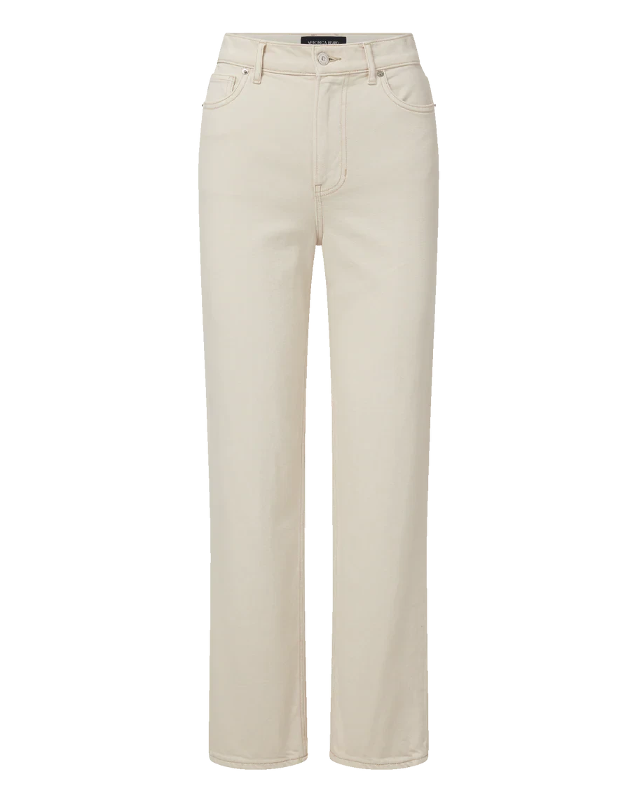 Leah Straight-leg Jean Ecru Denim - Straight Veronica Beard 