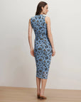Sylviani Dress Ice Blue Multi Dresses - Midi Veronica Beard 