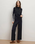 Jenkins Knit Wide-Leg Pant Navy Pants - Sweatpants Veronica Beard 
