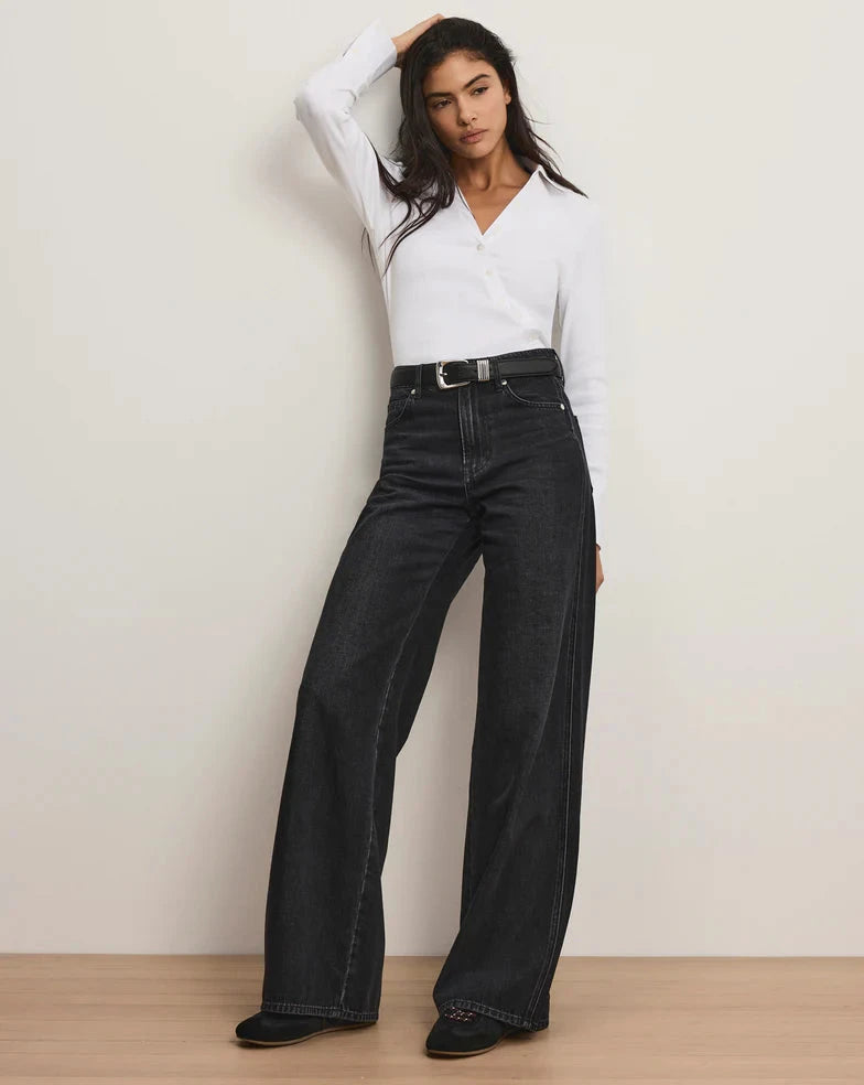 Brenner Top White Tops - Button Down Veronica Beard 