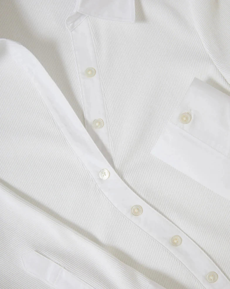 Brenner Top White Tops - Button Down Veronica Beard 