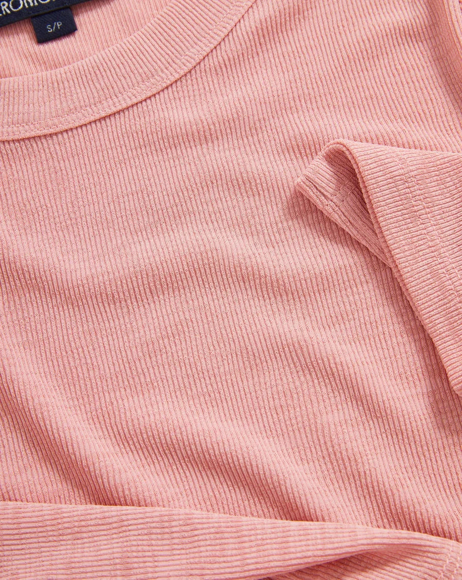 Auclair Knit T Shirt Petal Tops - Tees Veronica Beard 