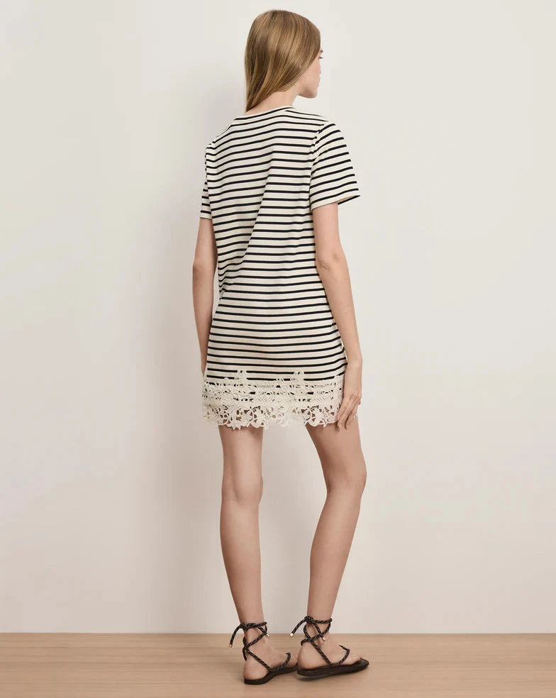 Rhue Dress Dove Navy Stripe Dresses - Short Veronica Beard 