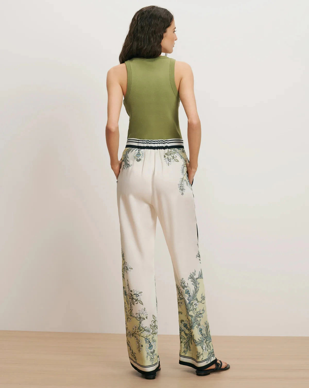 Cropped Jordyn Tank Top Cactus Tops - Tanks Veronica Beard 