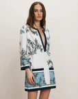 Briarcliff Terry Tunic Dress Blue Jay Dresses - Short Veronica Beard 