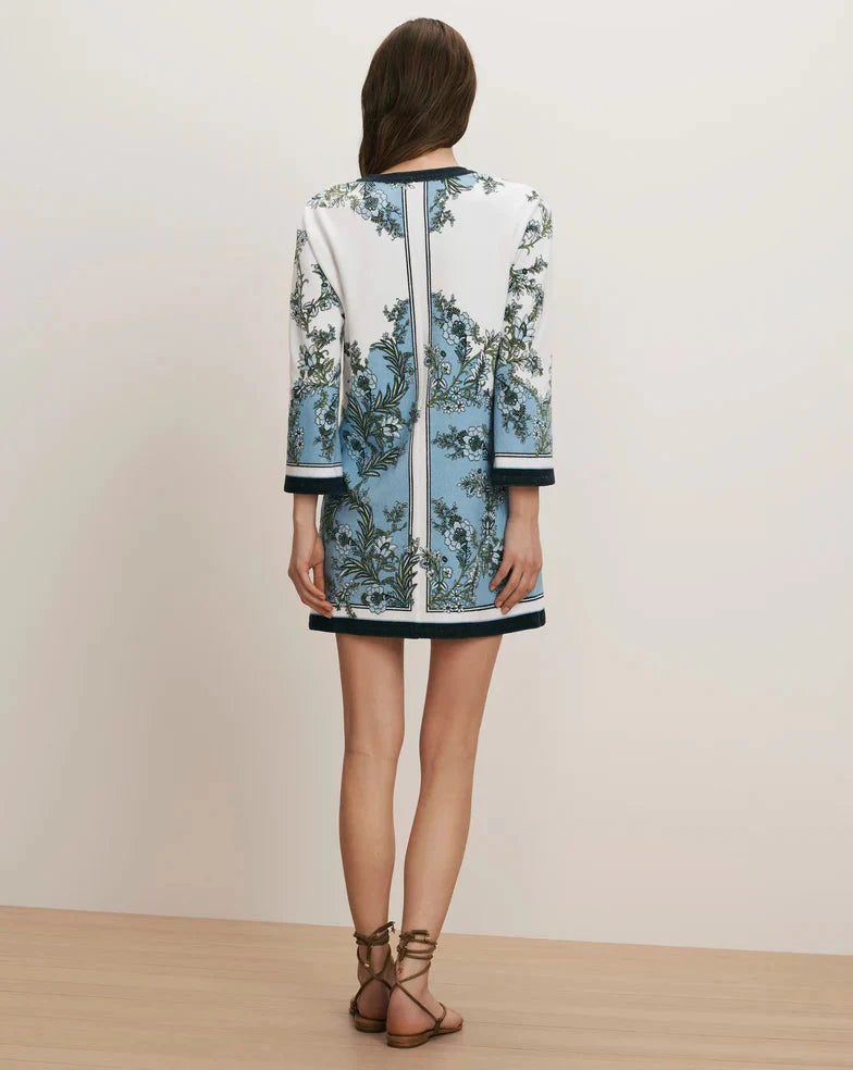 Briarcliff Terry Tunic Dress Blue Jay Dresses - Short Veronica Beard 