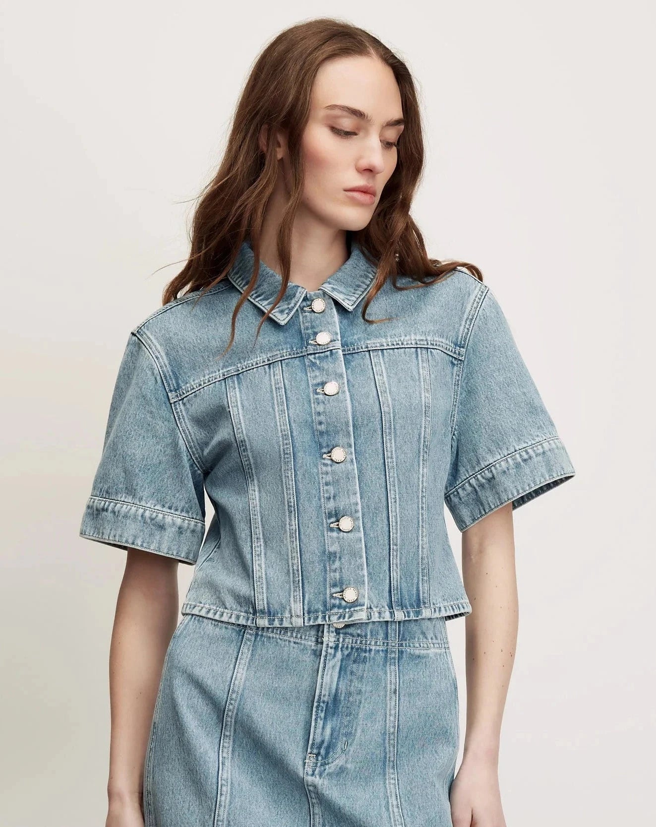 Malcom Jacket Silver Dust Jackets - Denim Veronica Beard 