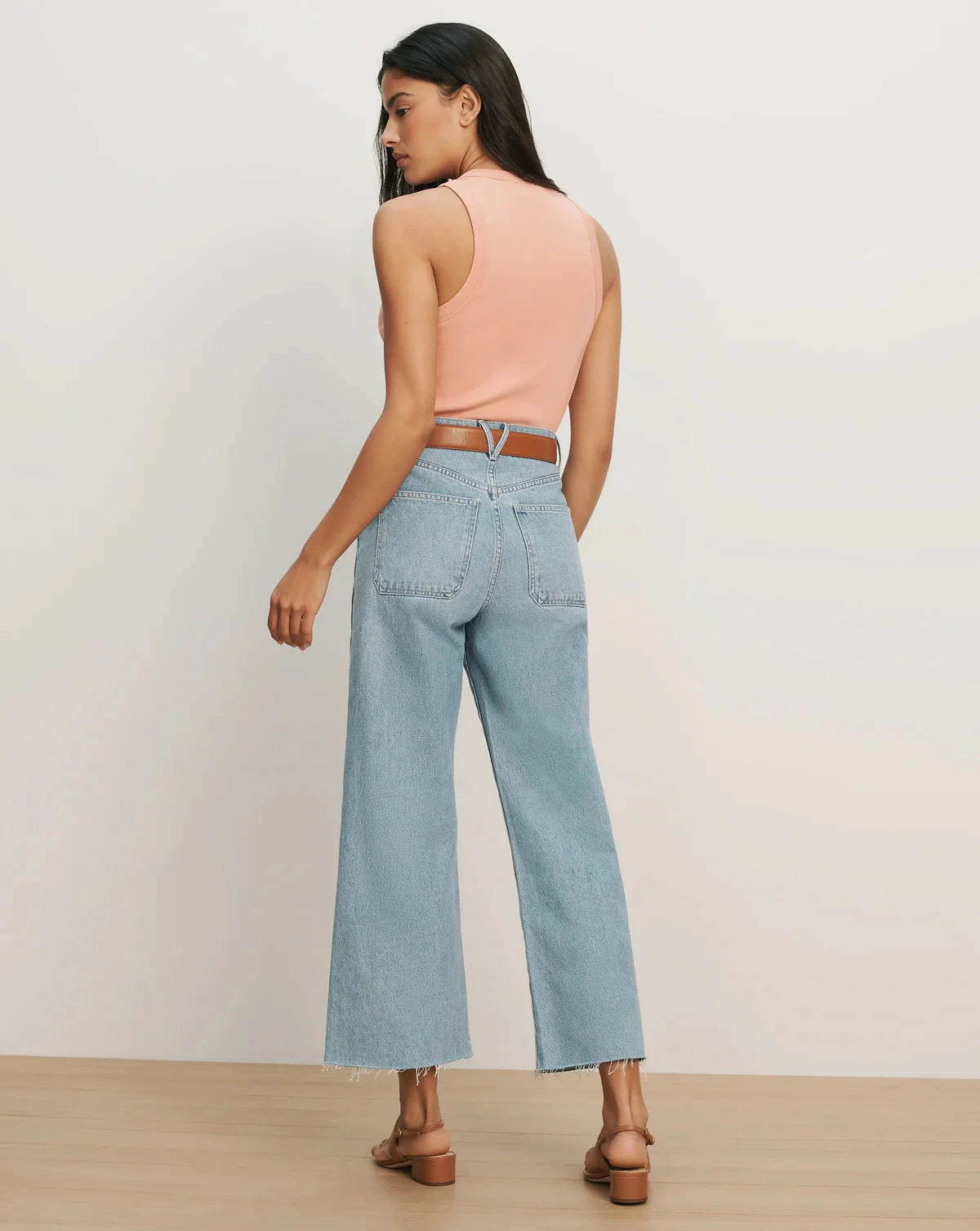 Cropped Jordyn Tank Top Muted Clay Tops - Tanks Veronica Beard 