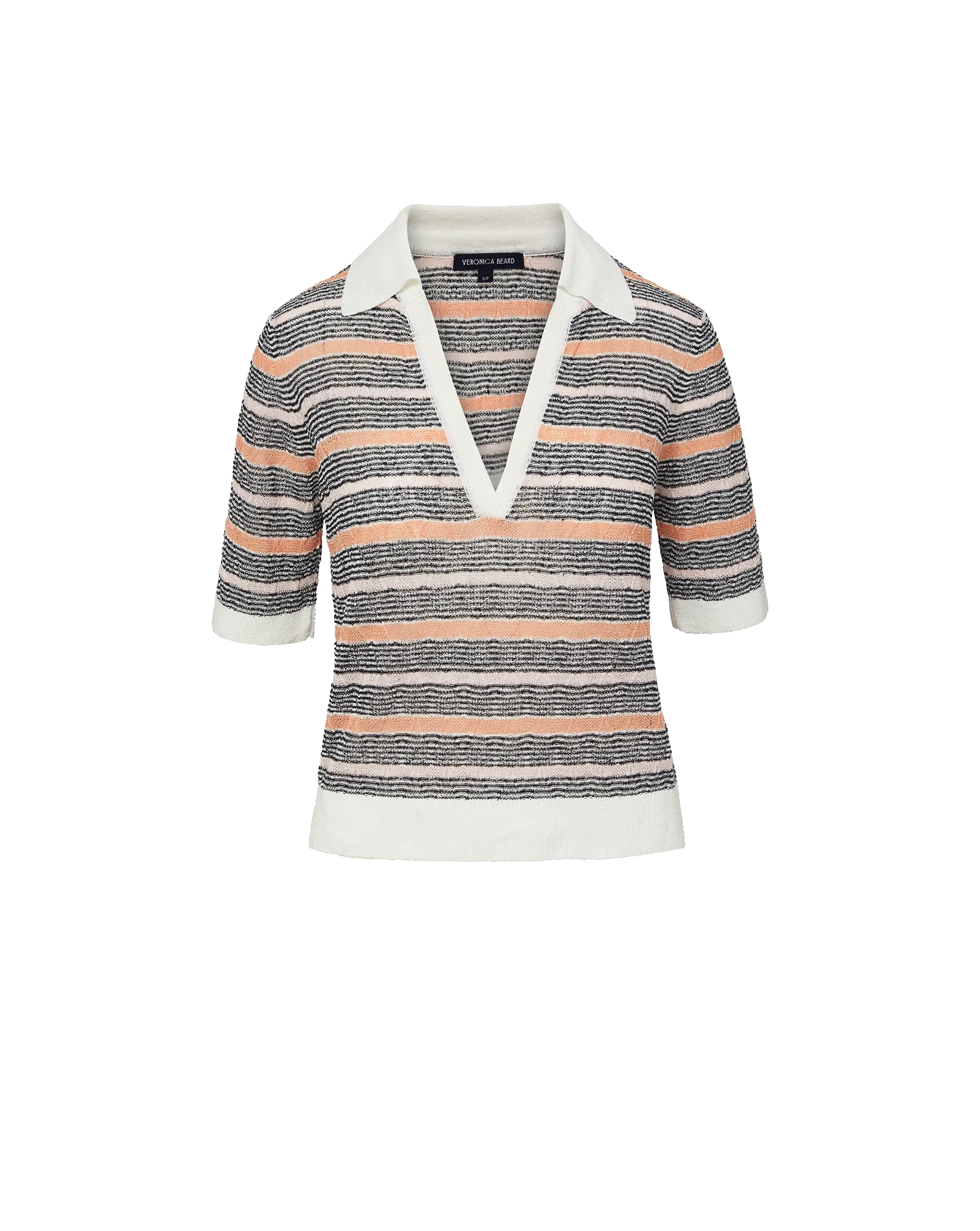 Issa Polo Muted Clay Top - Polo Veronica Beard 