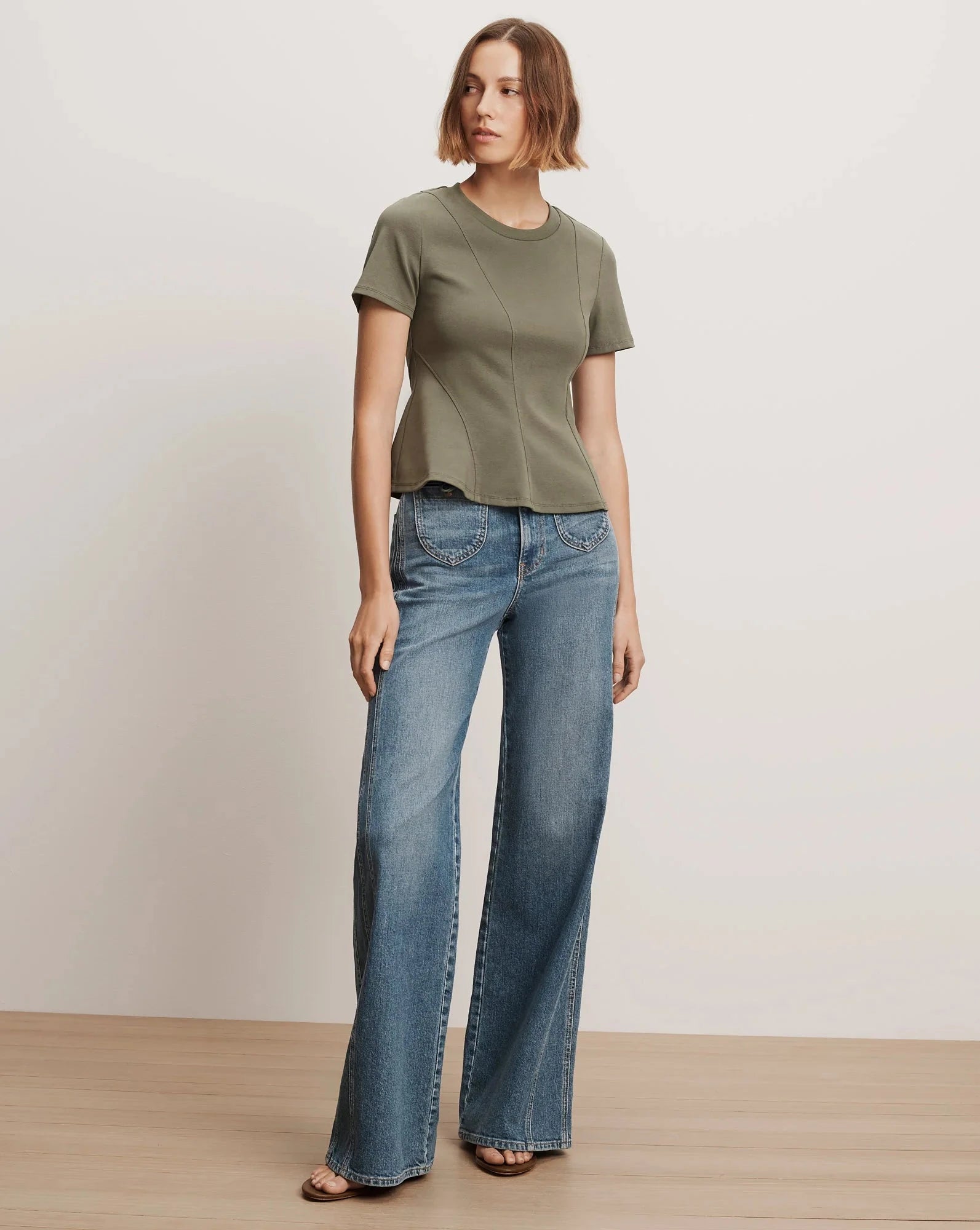 Syverin Tee Stone Army Tops - Tees Veronica Beard 