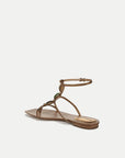 Alba Gemstone Sandal Gold Sandals - Flat Sandals Veronica Beard - Shoes 