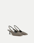 Cashel Sling Houndstooth Multi Pumps - Low Veronica Beard - Shoes 