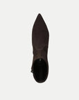 Lisa Stretch Kitten-Heel Ankle Boot Espresso Boots - Booties Veronica Beard - Shoes 