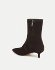 Lisa Stretch Kitten-Heel Ankle Boot Espresso Boots - Booties Veronica Beard - Shoes 