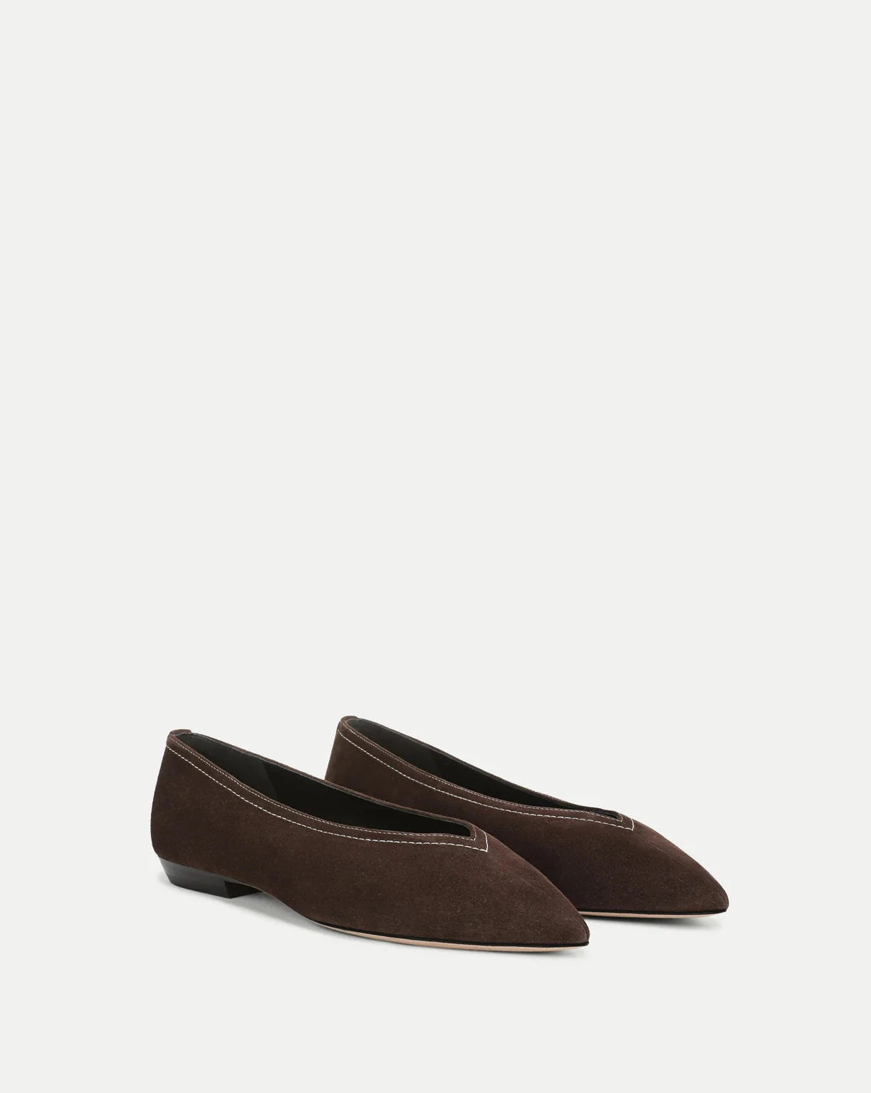 Bancroft Suede Flat Espresso Flats - Ballet Veronica Beard - Shoes 