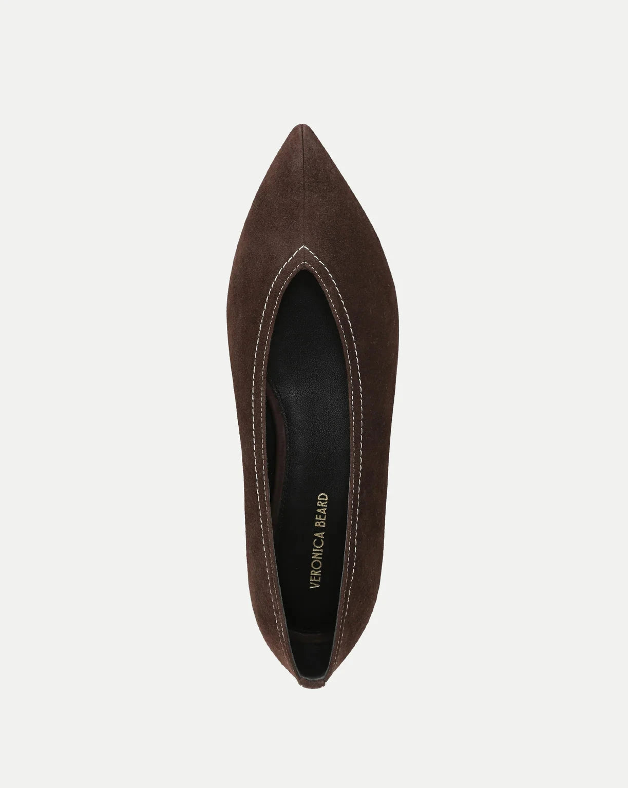 Bancroft Suede Flat Espresso Flats - Ballet Veronica Beard - Shoes 
