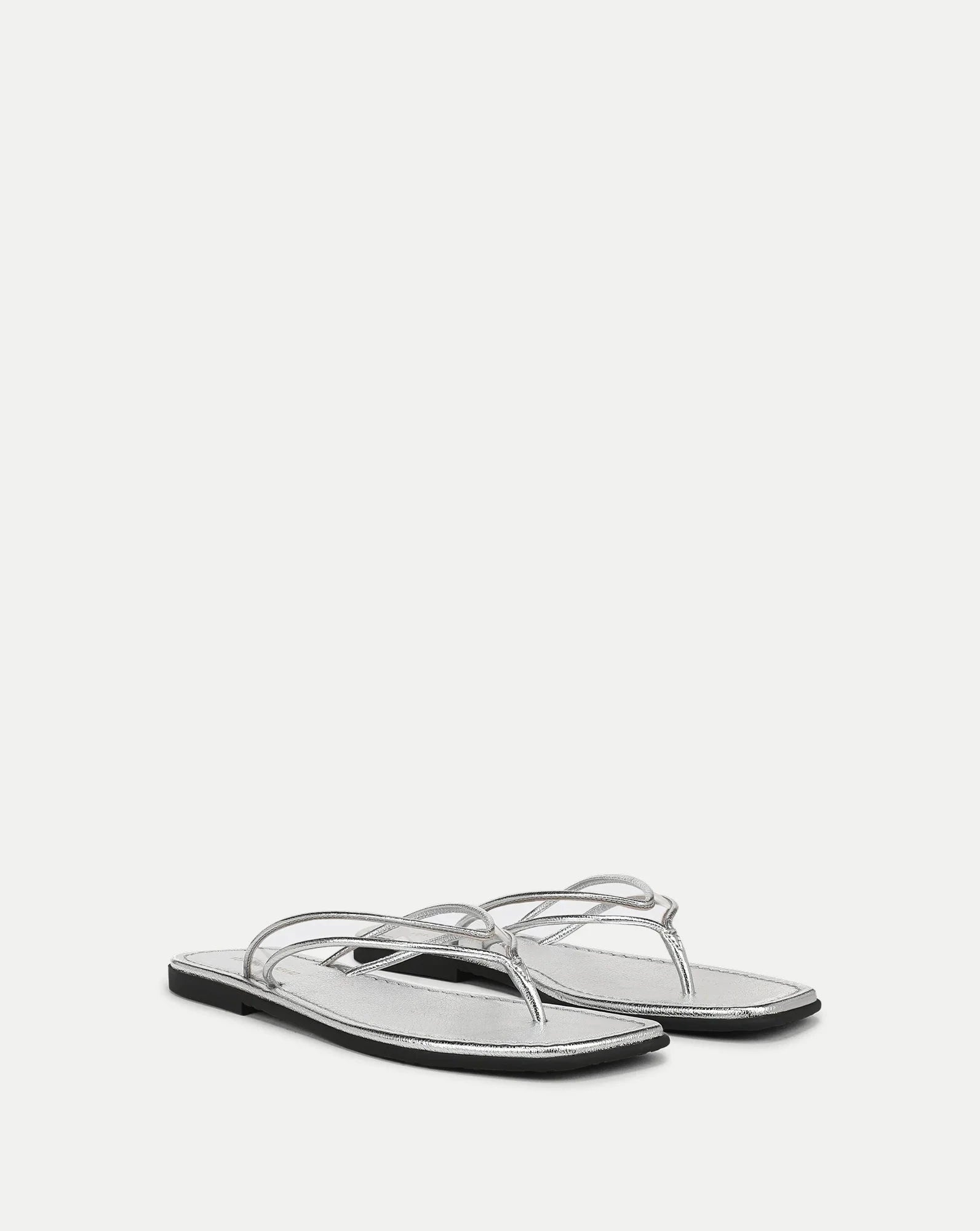 silver dress flip flops Clea Flip Flop Sandal Silver Peter Kate