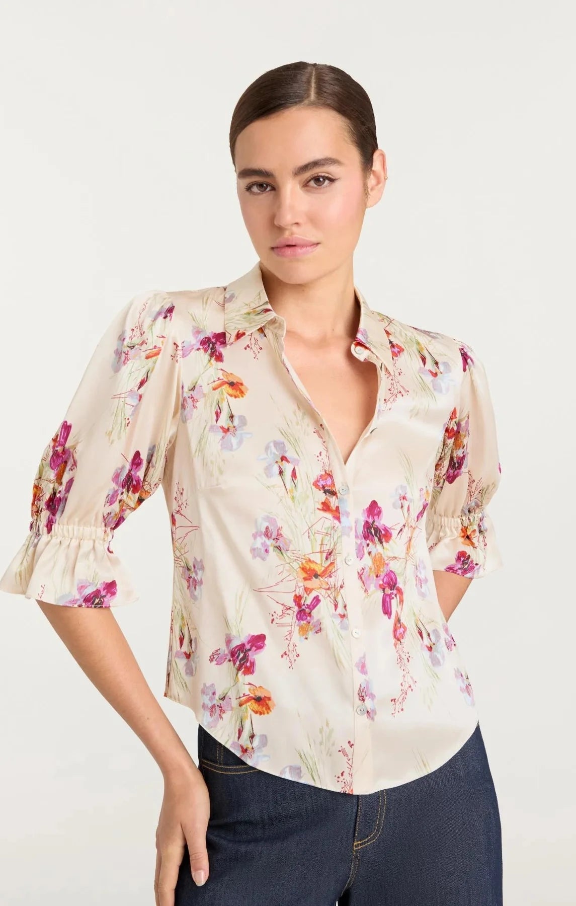 Iris Bouquet Fiona Top Tops - Blouses Cinq A Sept 
