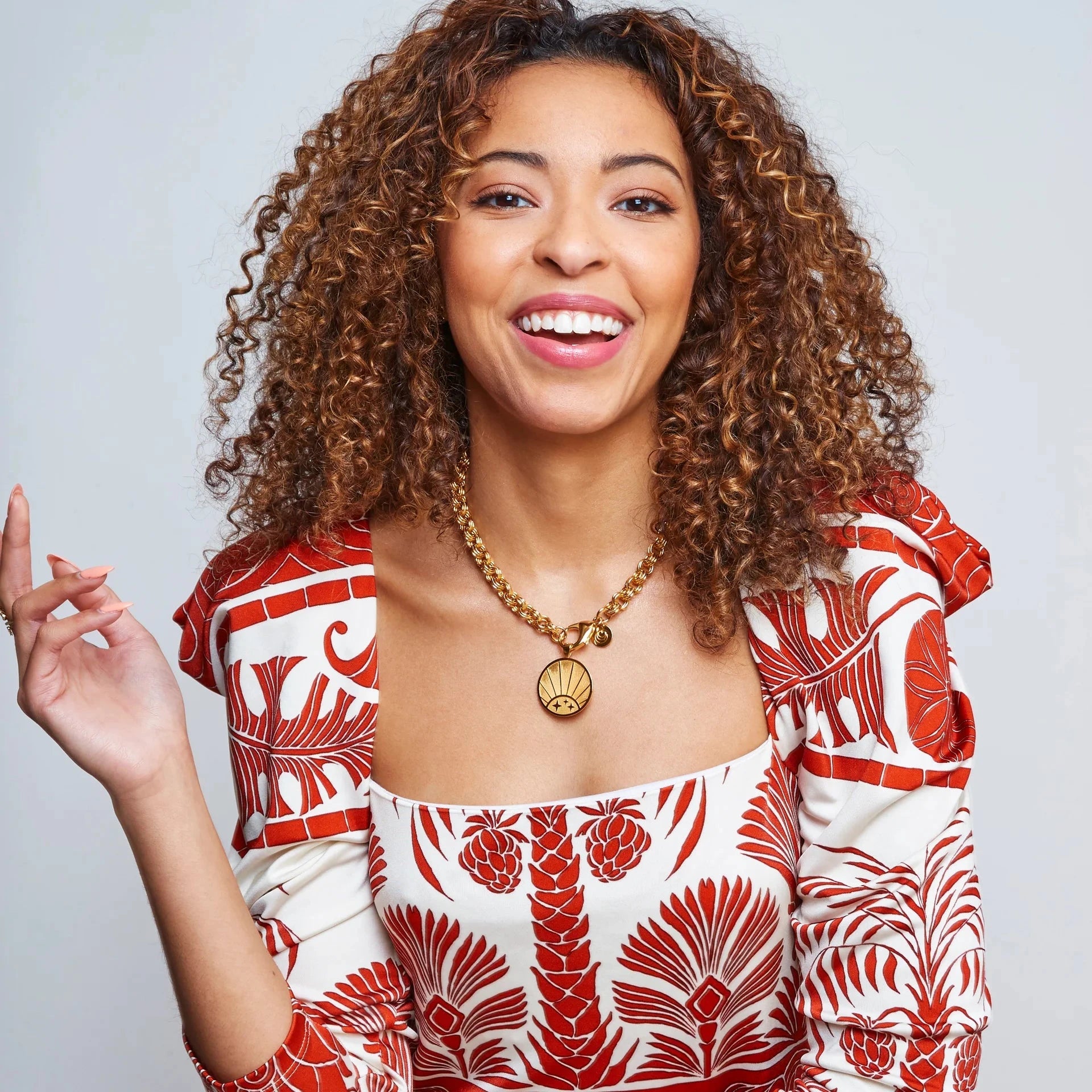 Strong Original Pendant Coin Rising Sun 16-18&quot; Classic Rolo Necklaces Jane Win 