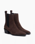 Joni Italian Suede Chelsea Boot Dark Espresso Boots - Booties rag & bone 