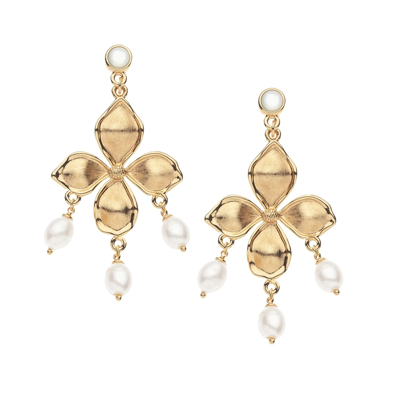 Joy Periwinkle Pearl Earrings Earrings Jane Win 