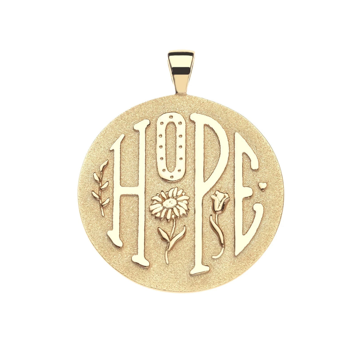 Jumbo Hope Pendant 16-18" Classic Rolo Chain Necklaces Jane Win 