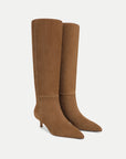 Lisa Kitten Heel Boot Chestnut