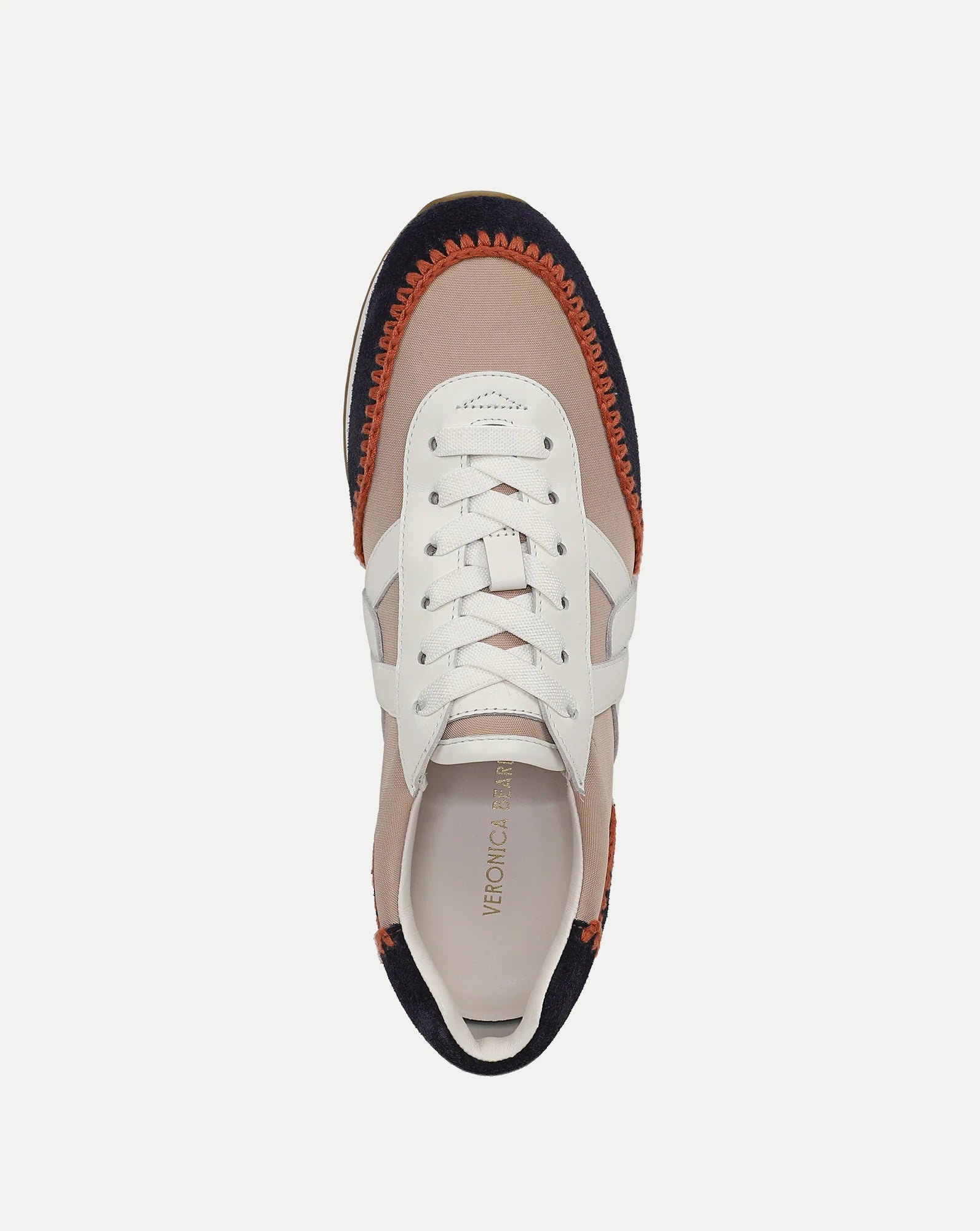 Penrose Whipstitch Sneaker Sand/ Navy