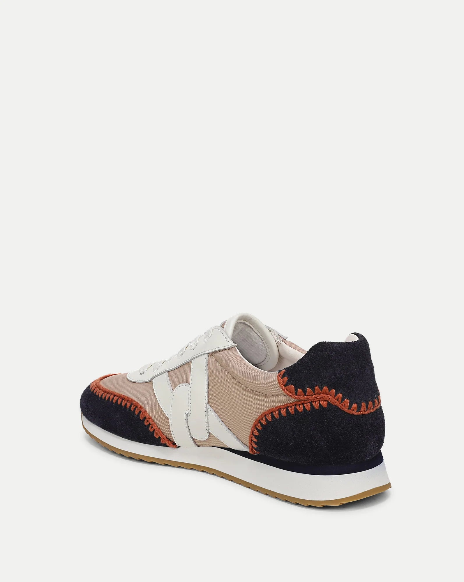 Penrose Whipstitch Sneaker Sand/ Navy