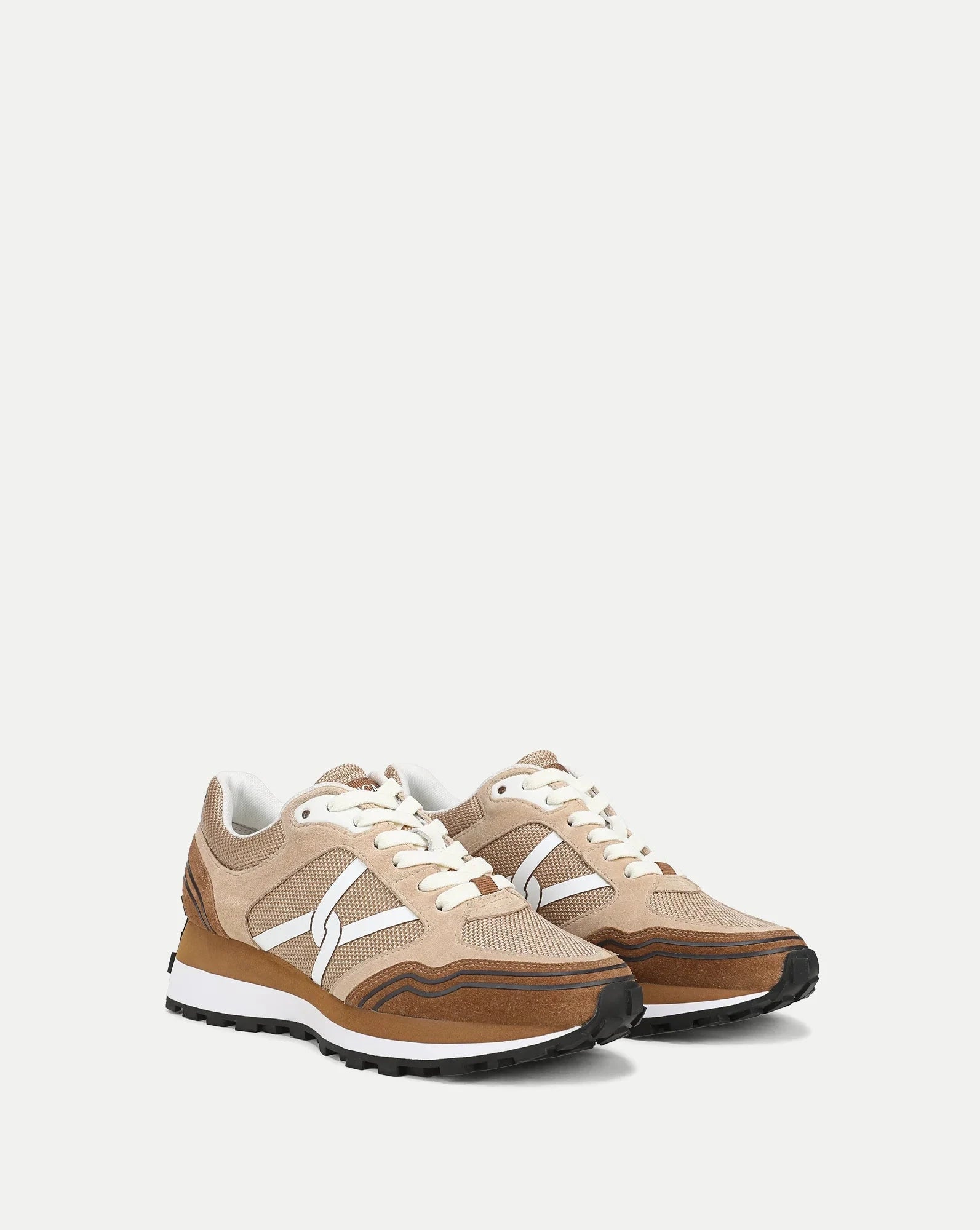 Valentina Sneaker Chestnut/Ecru Sneakers Veronica Beard - Shoes 