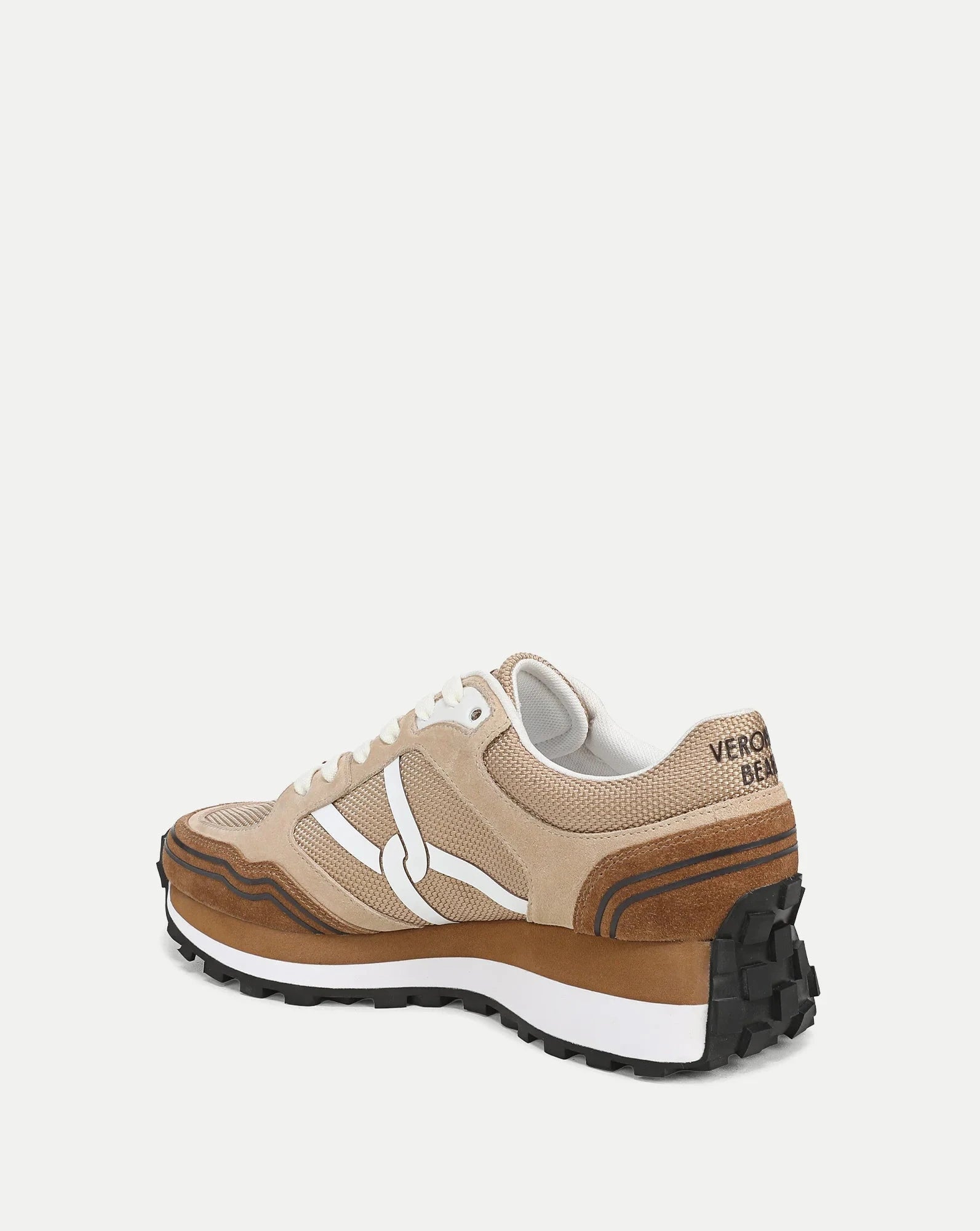 Valentina Sneaker Chestnut/Ecru Sneakers Veronica Beard - Shoes 