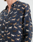 Kate Shirt Horses Tops - Button Down Rails 