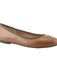 Kathy Praline Leather Flats - Ballet French Sole 
