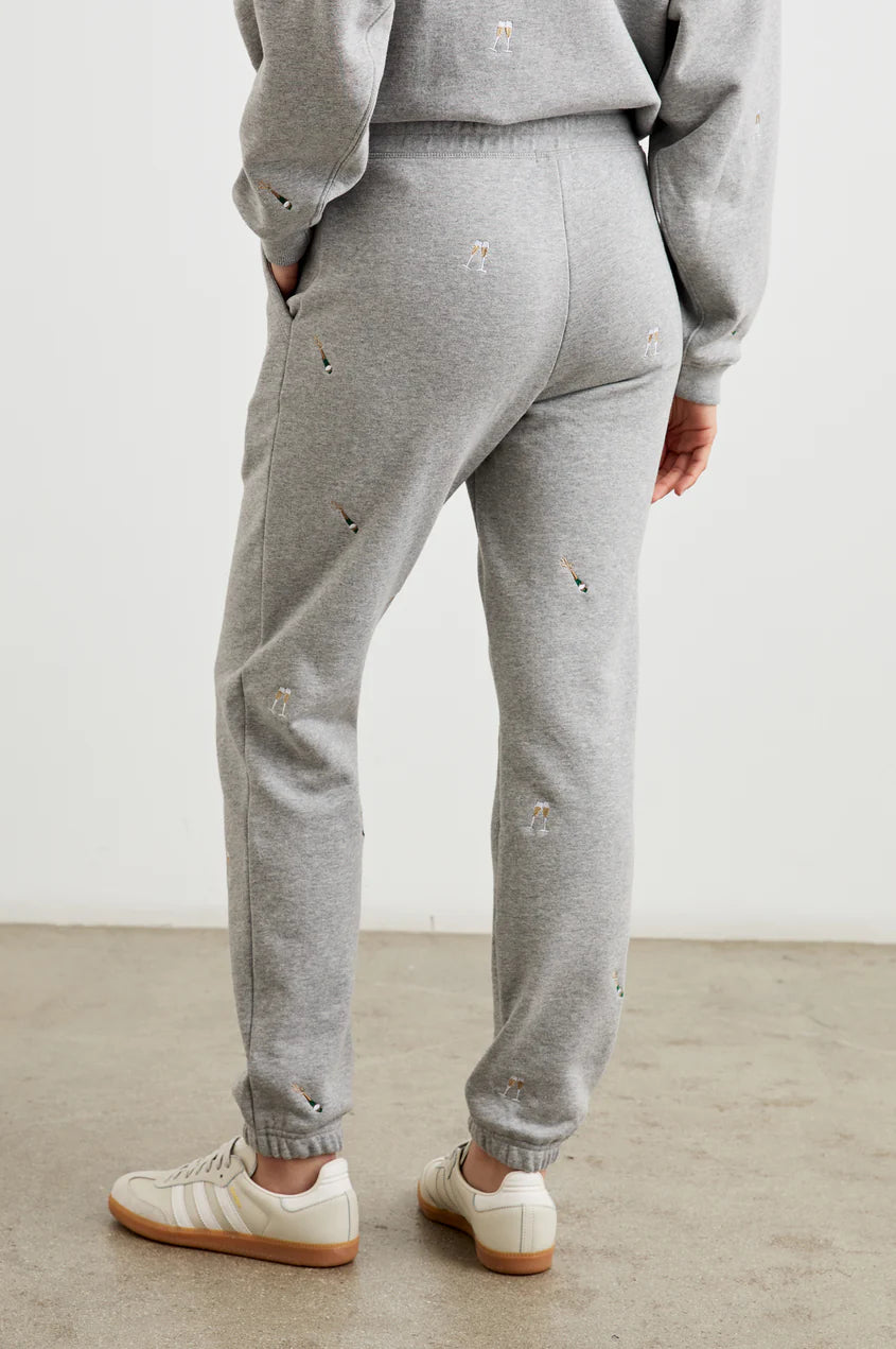 Kingston Pant Champagne Embroidery Pants - Sweatpants Rails 