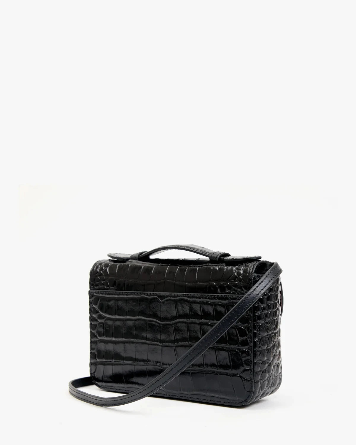 Kathryn Congo Croco Black Crossbody Clare V. 