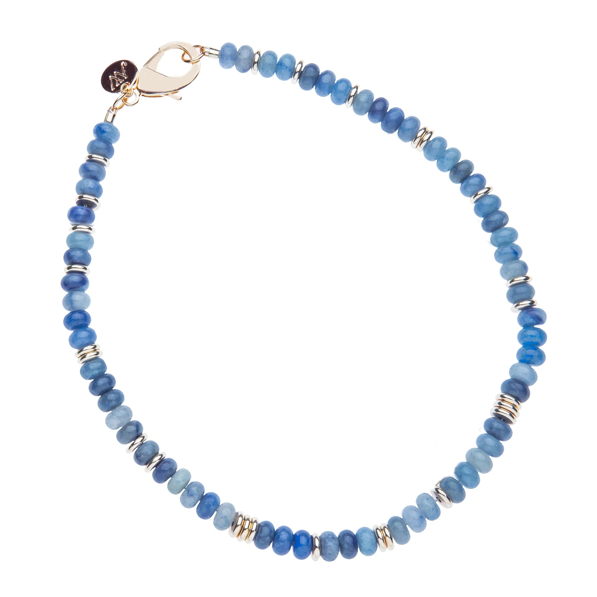 Gumdrop Beaded Necklace Kyanite