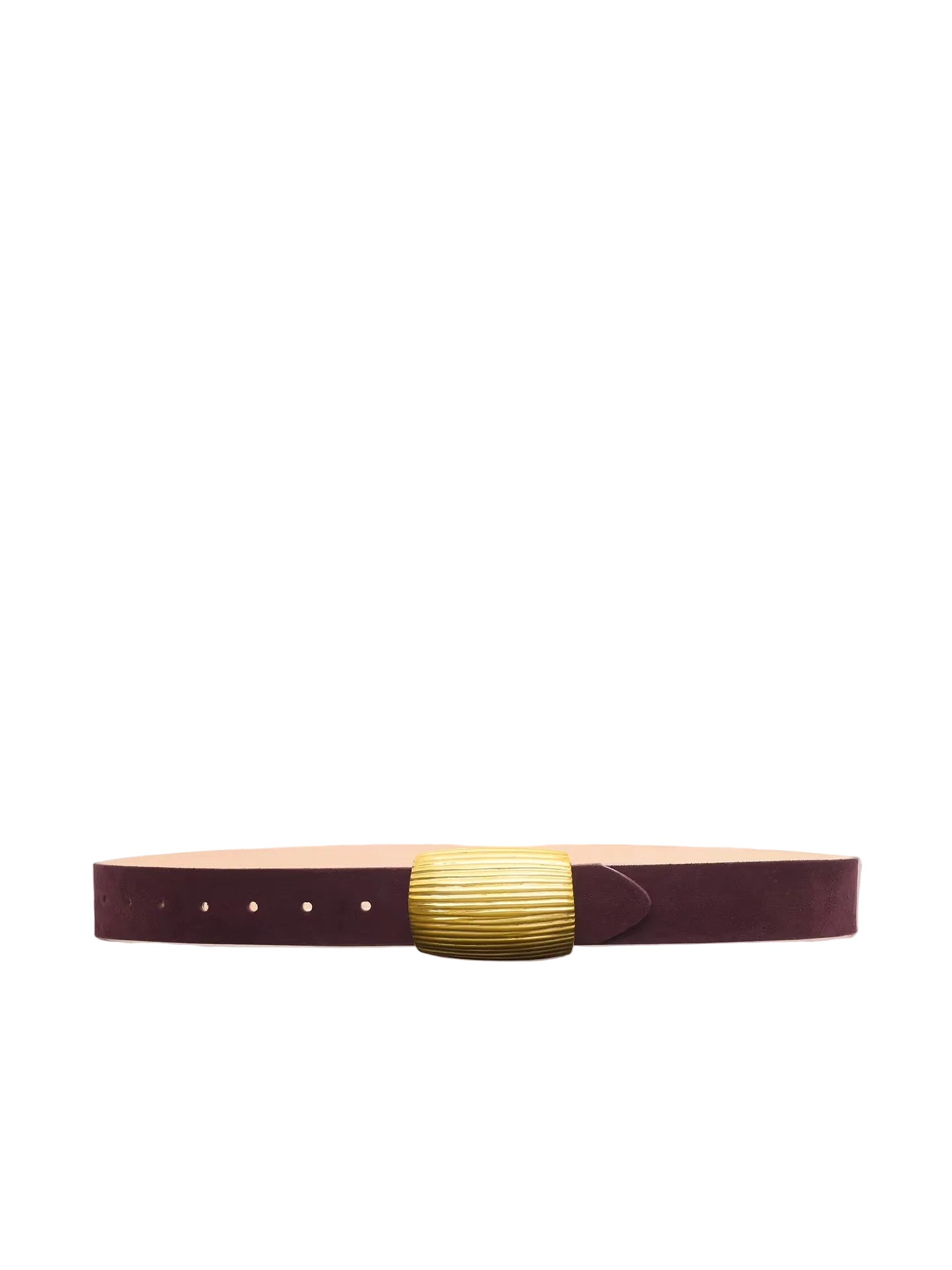Montell Suede Belt Burgundy Suede