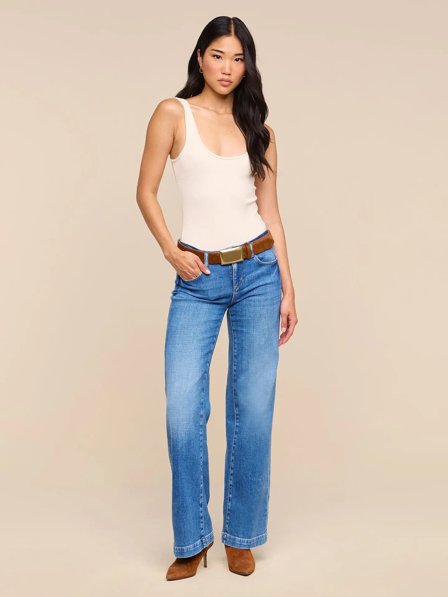 Sierra Belt Cognac Calfhair