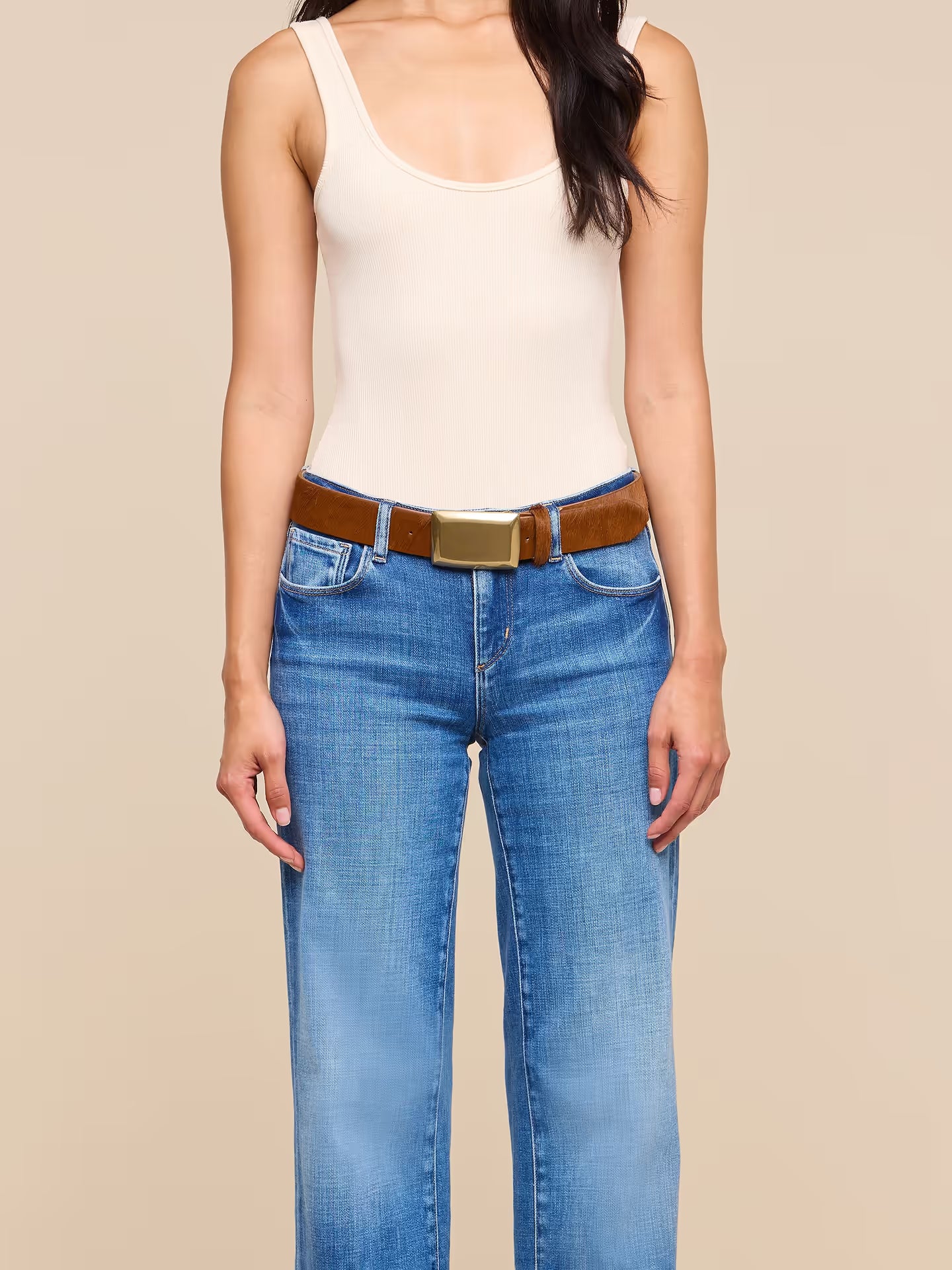 Sierra Belt Cognac Calfhair