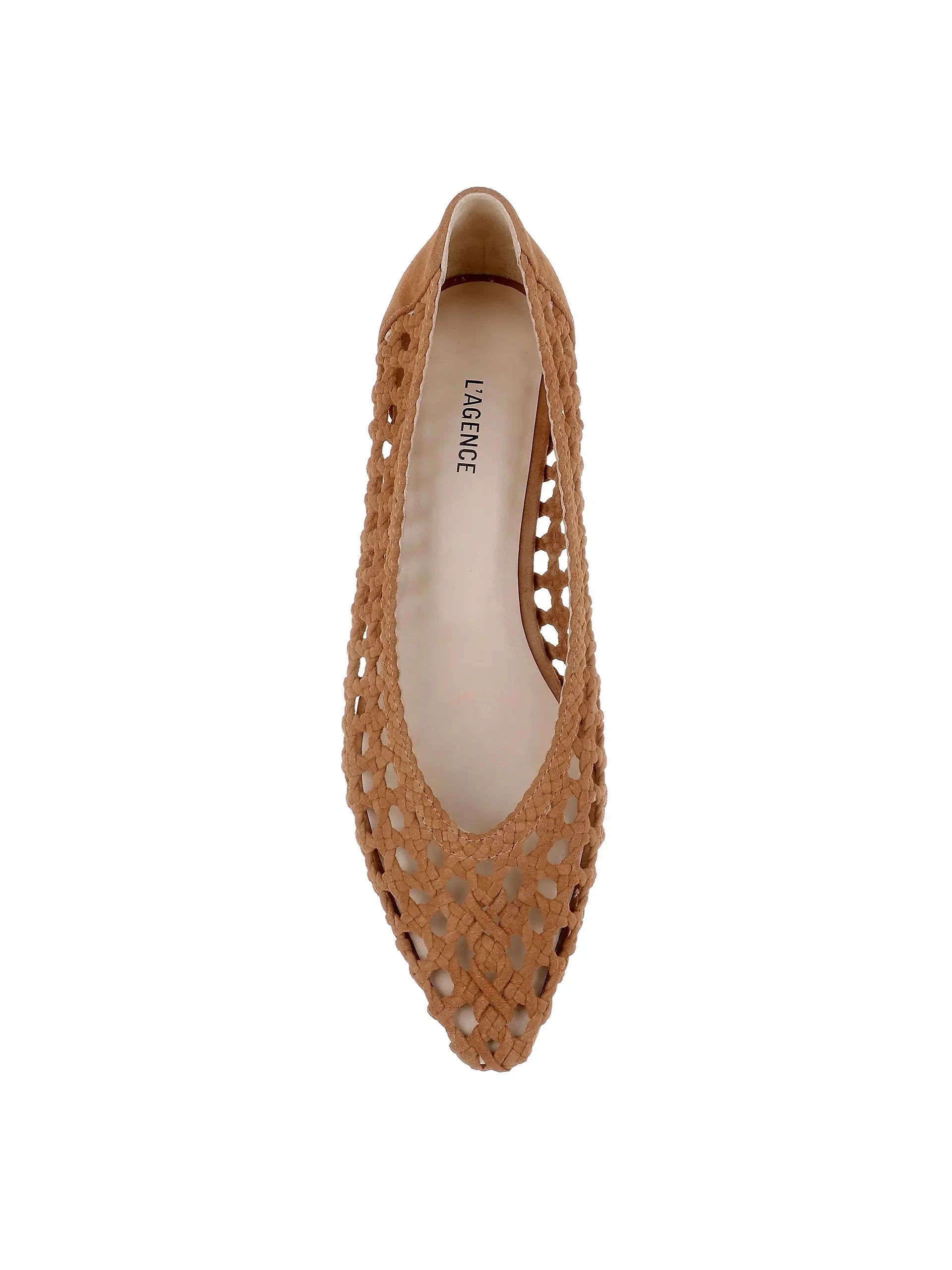 Alsace Ballet Flat Sand Suede Flats - Ballet L'Agence Shoes 